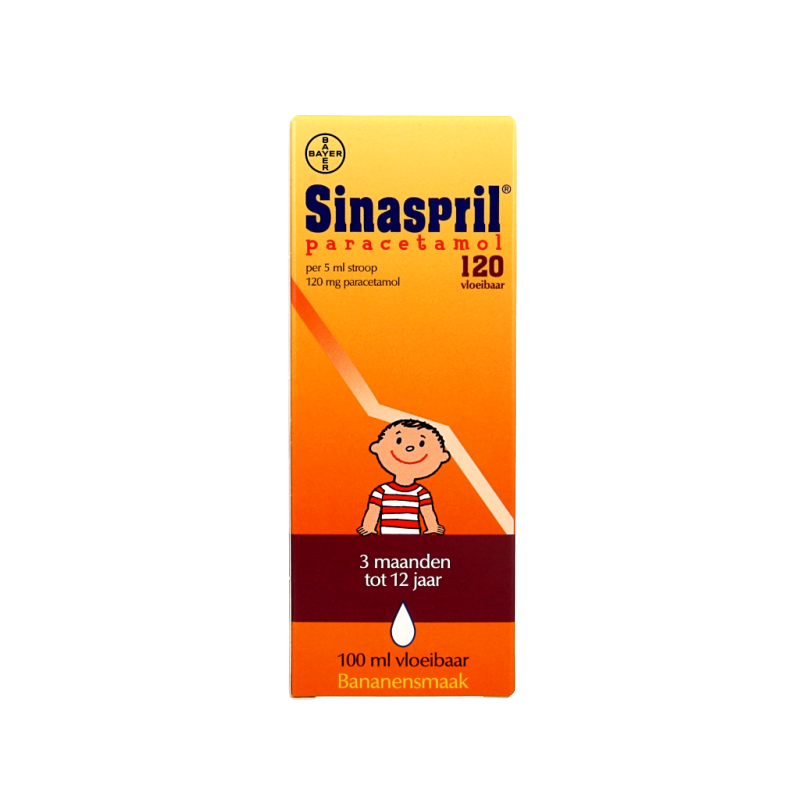 Sinaspril Paracetamol vloeibaar 120mg 100 Milliliter