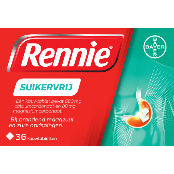 Rennie Suikervrij 36.00 Tabletten