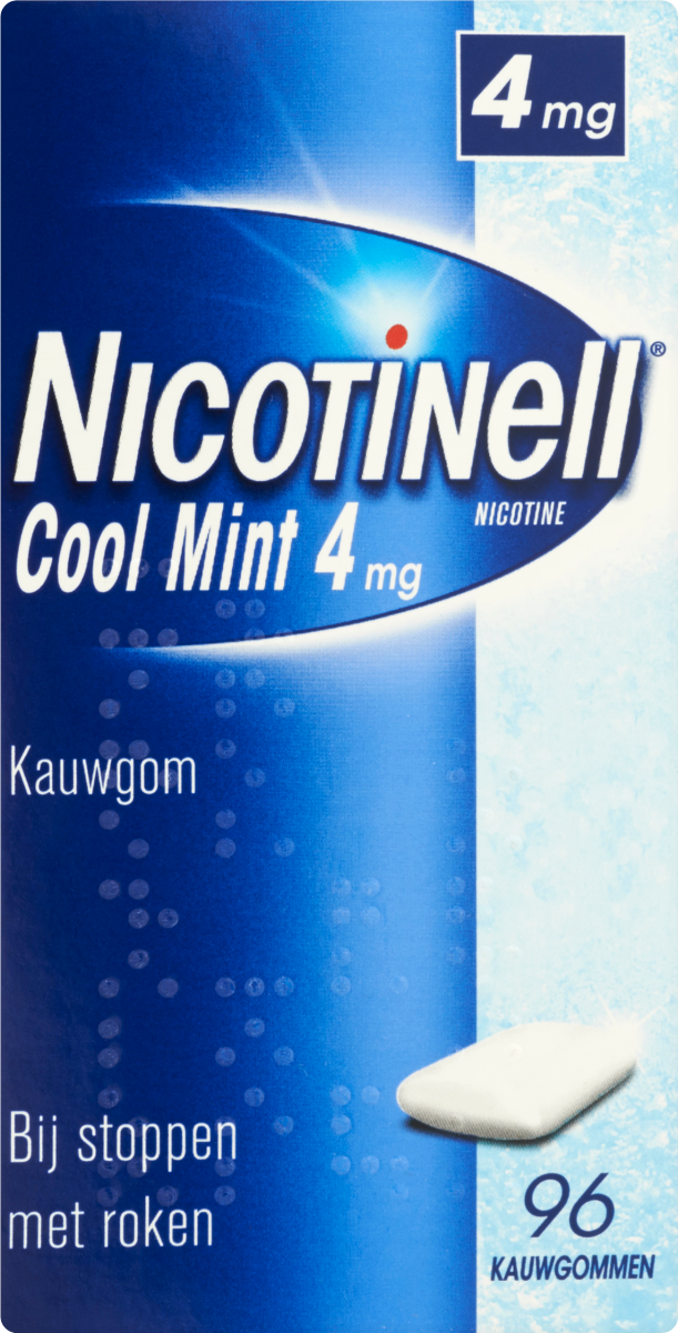 Nicotinell Kauwgom cool mint 4mg 96 Stuks