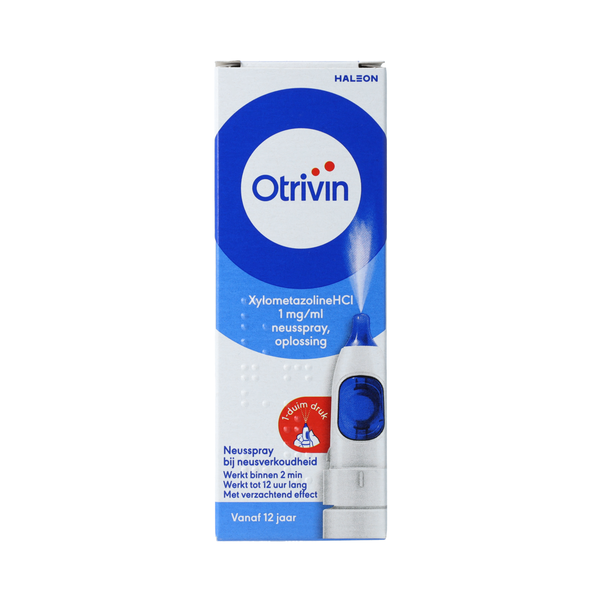 Otrivin Spray 1 mg verzachtend 12+ jaar 10.00 Milliliter