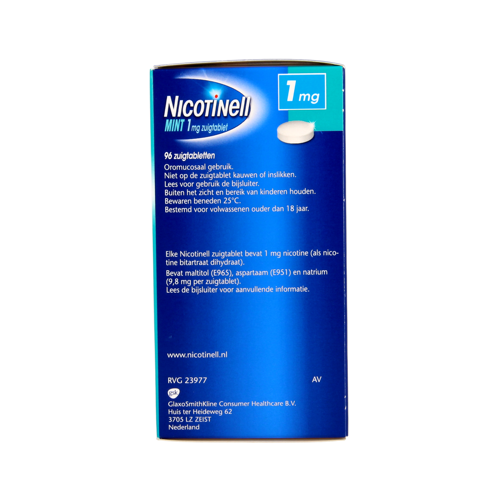Nicotinell Mint 1mg 96.00 Zuigtabletten