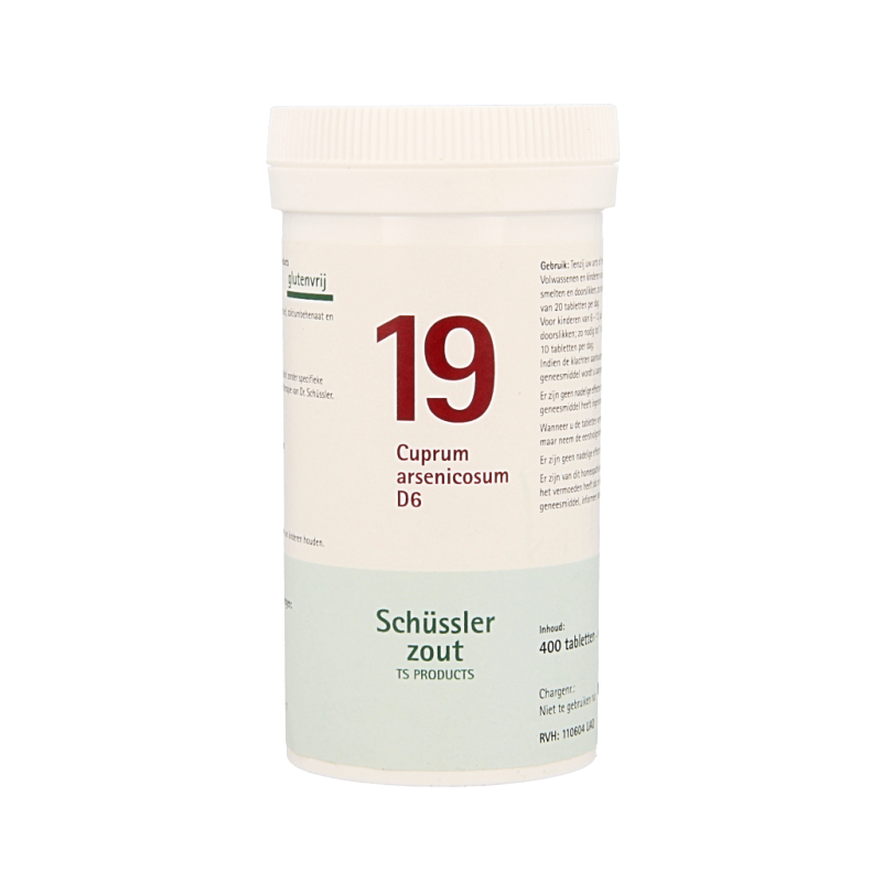 Pflüger Cuprum arsenicosum 19 D6 Schussler 400 Tabletten