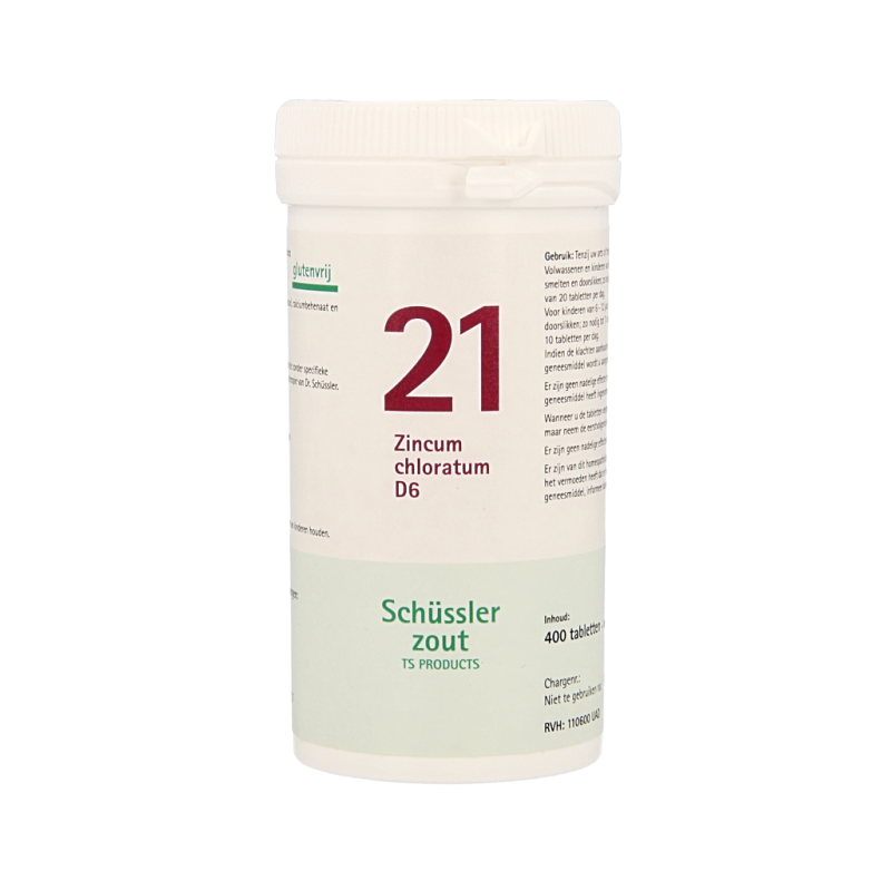 Pflüger Zincum chloratum 21 D6 Schussler 400 Tabletten