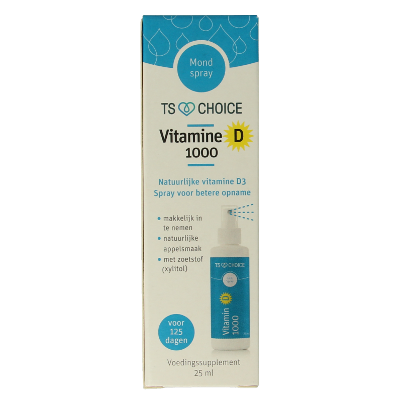 TS Choice Vitaminespray vitamine D 1000 25 Milliliter