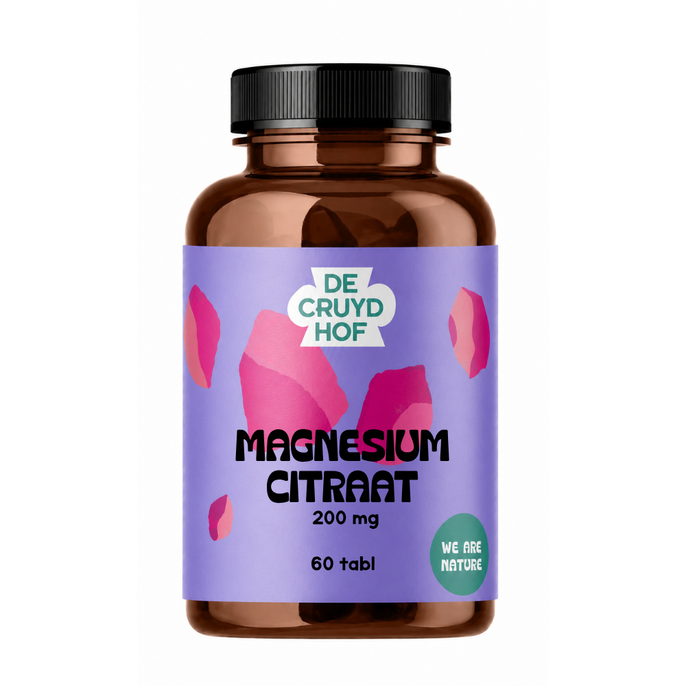 De Cruydhof De Cruydhof Magnesium citraat, 60 tabl 60.00 Tabletten