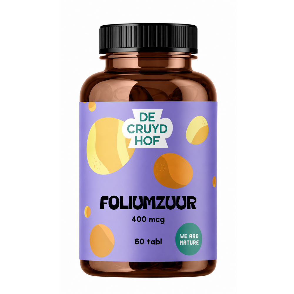 De Cruydhof De Cruydhof Foliumzuur, 60 tabl 60.00 Tabletten