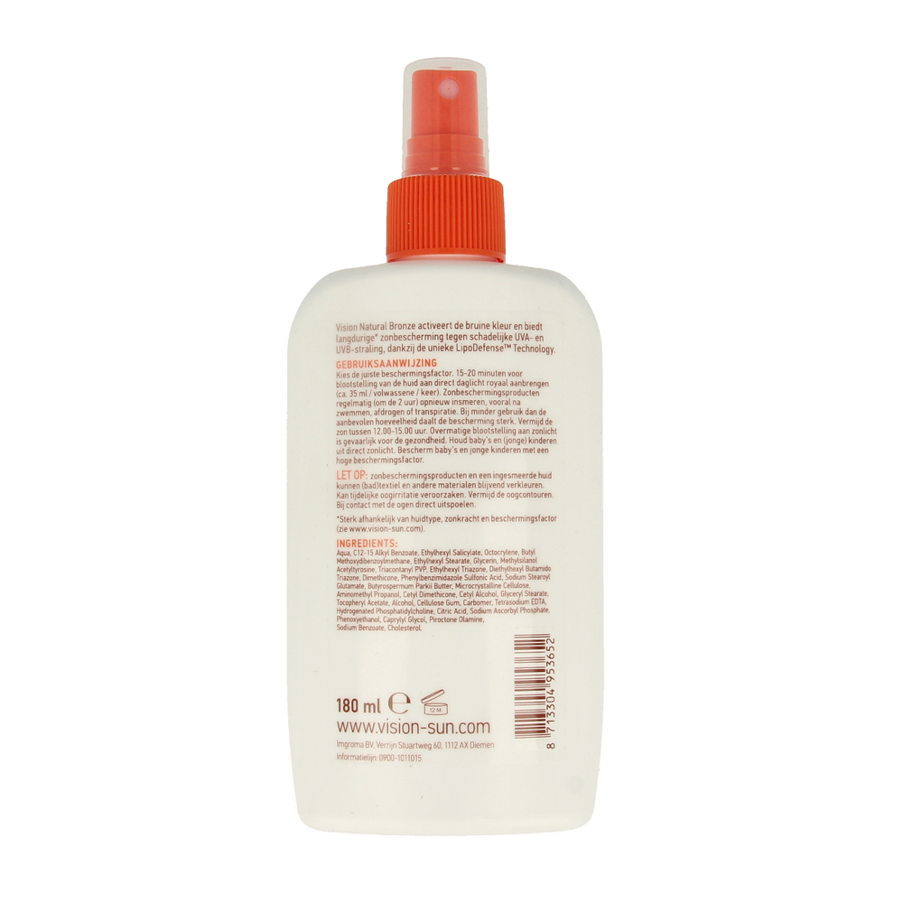 Vision Medium natural bronze SPF30 180.00 Milliliter