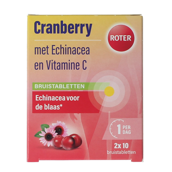 Roter Cranberry vitamine C & echinacea duopack 20.00 Bruistabletten
