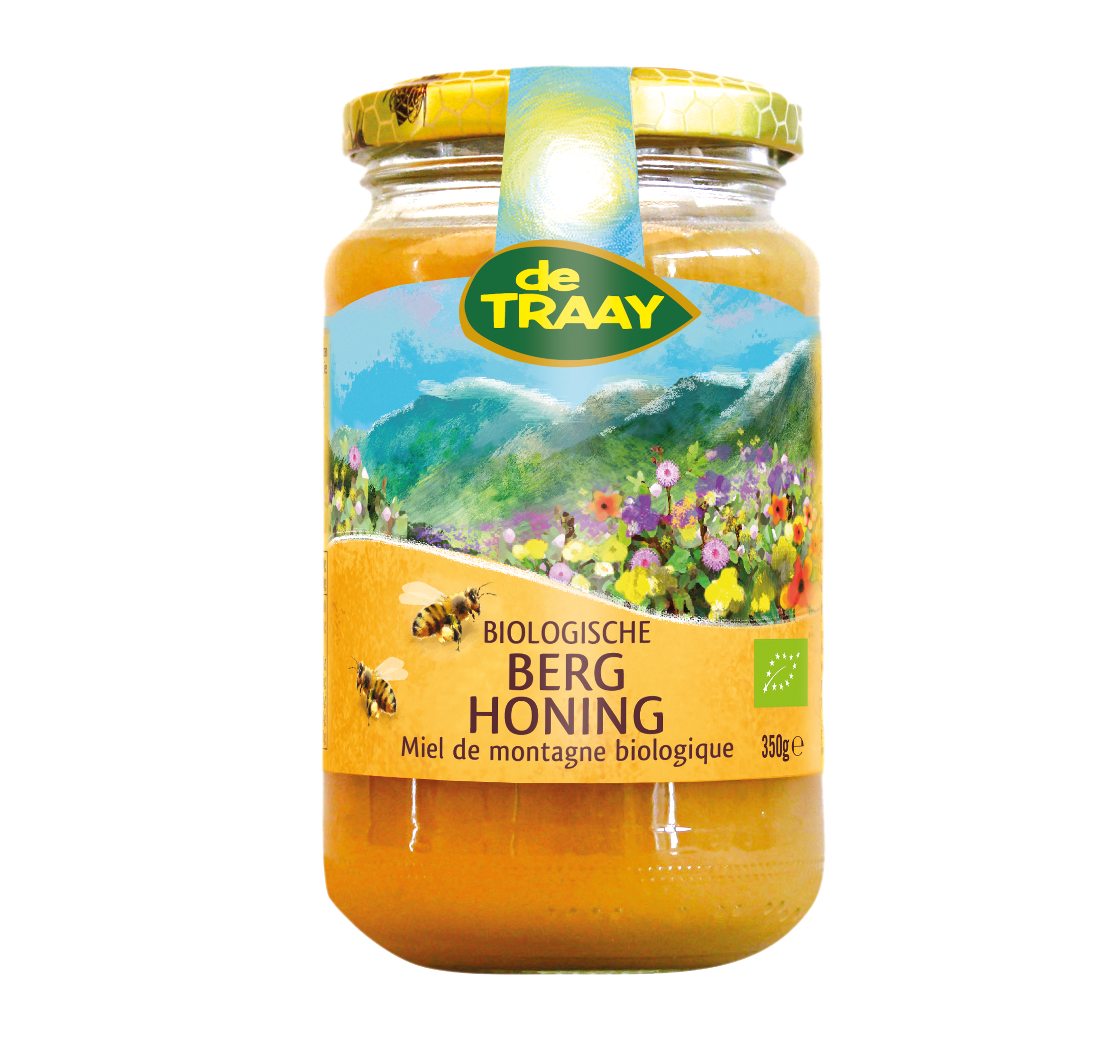 de Traay Berg honing eko bio 350.00 Gram