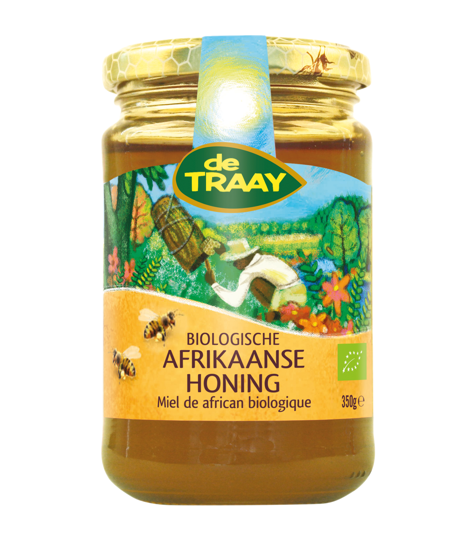 de Traay Afrikaanse honing bio 350.00 Gram