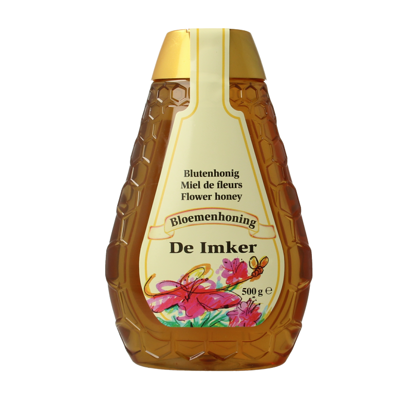 De Imker Bloemenhoning knijpfles 500 Gram