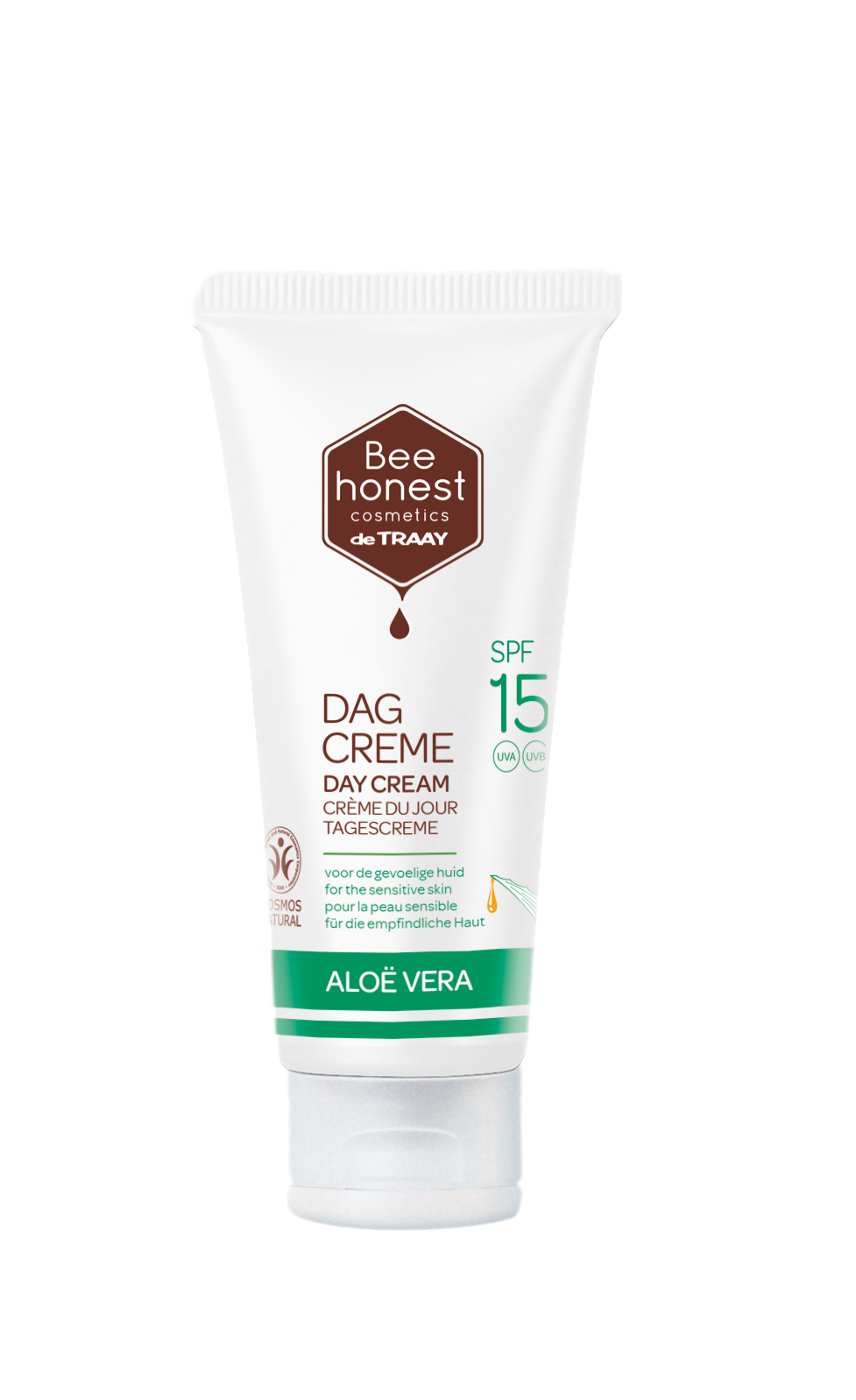 Traay Bee Honest Dagcreme aloe vera SPF15 50 Milliliter