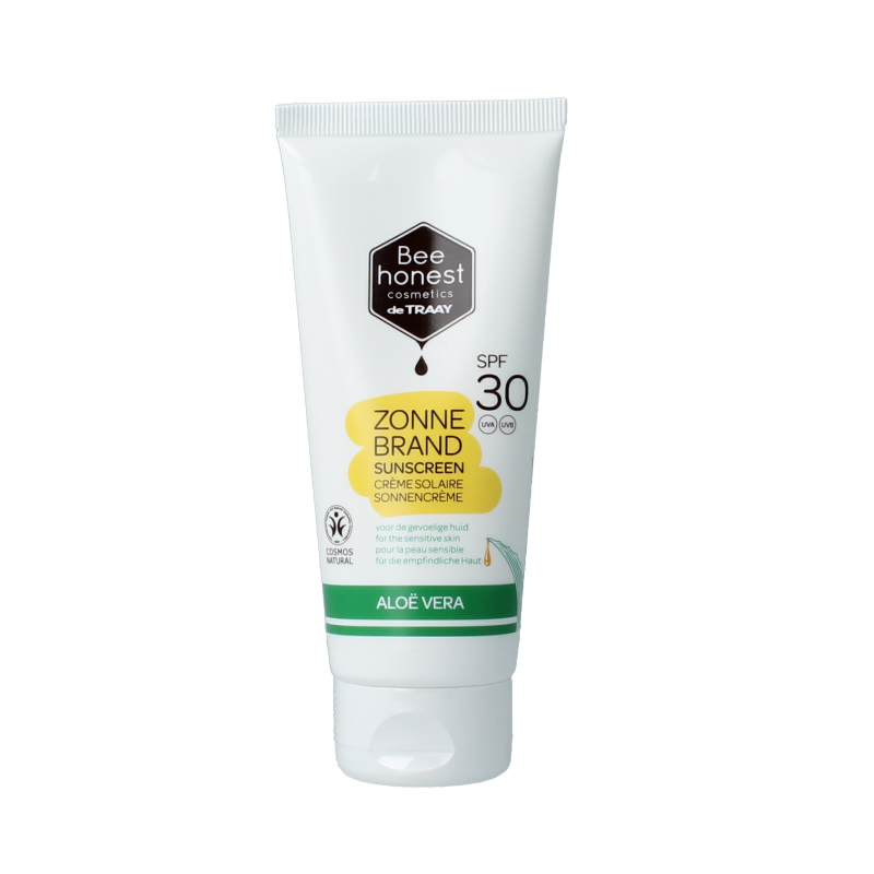 Traay Bee Honest Zonnebrand aloe & honing SPF30 100 Milliliter