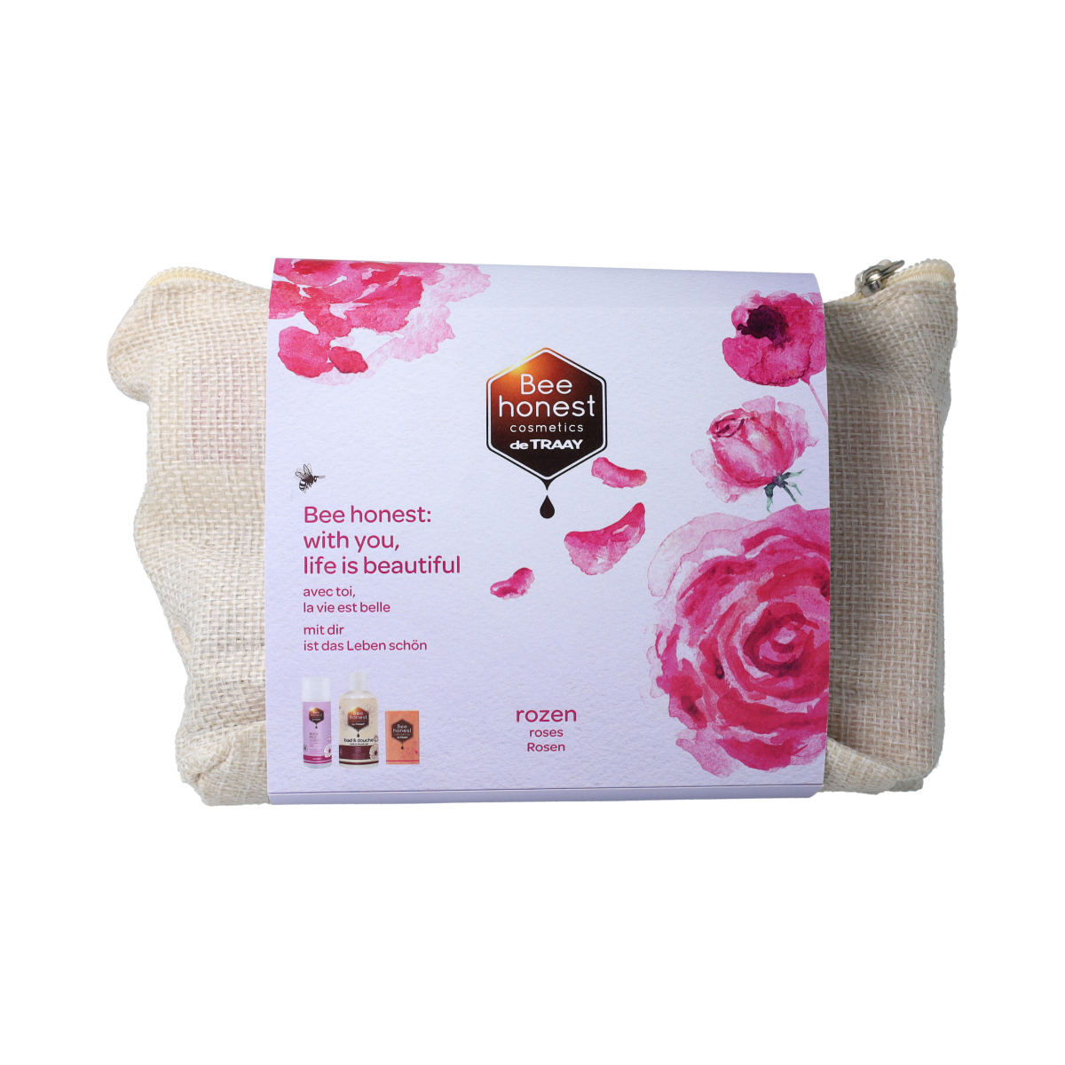 Traay Bee Honest Geschenkverpakking rozen 1.00 Set
