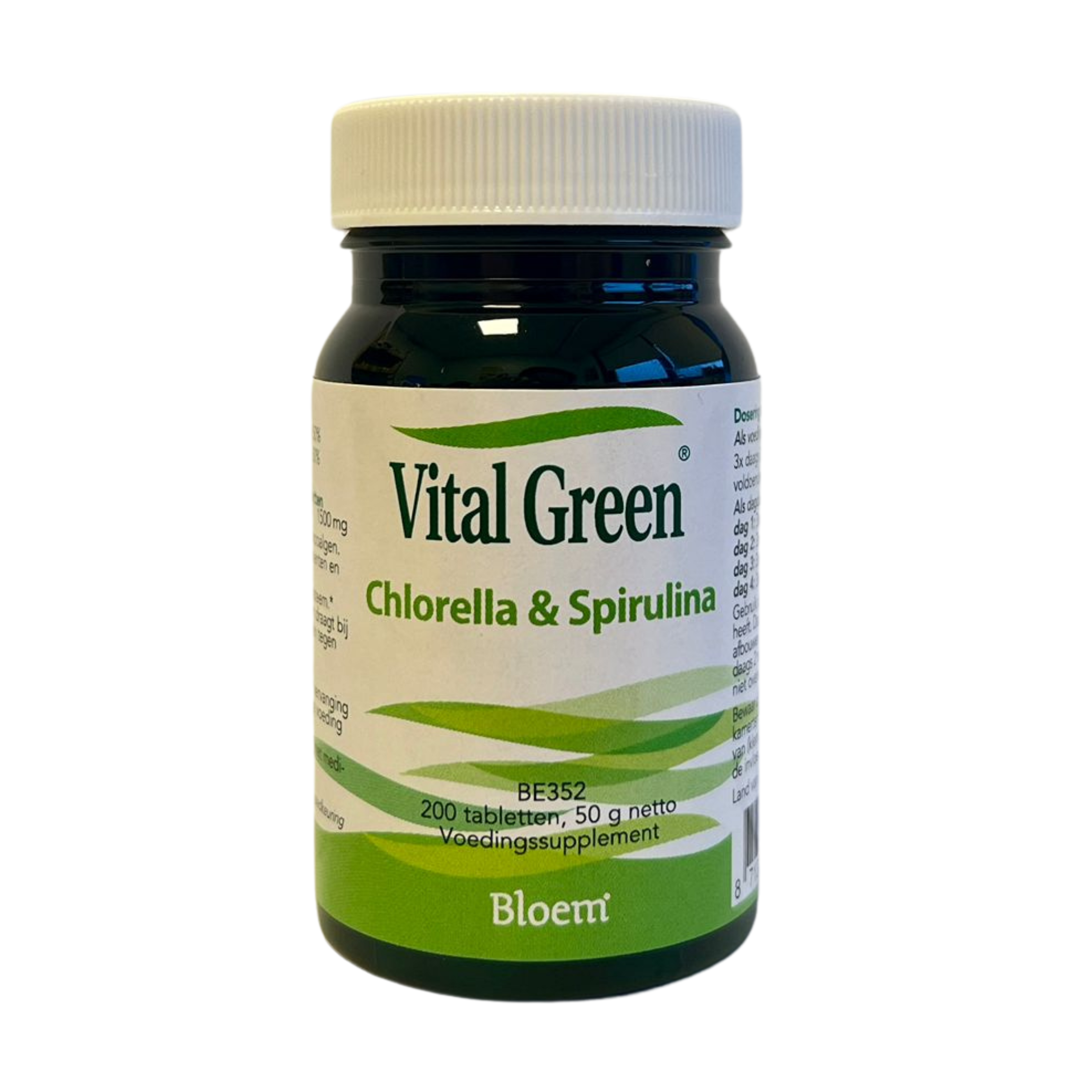 Bloem Chlorella & spirulina vital green 200.00 Tabletten