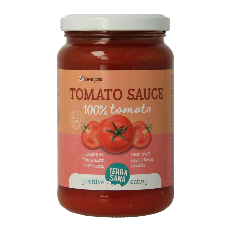 TerraSana Tomatensaus 100% tomaat bio 340 Gram