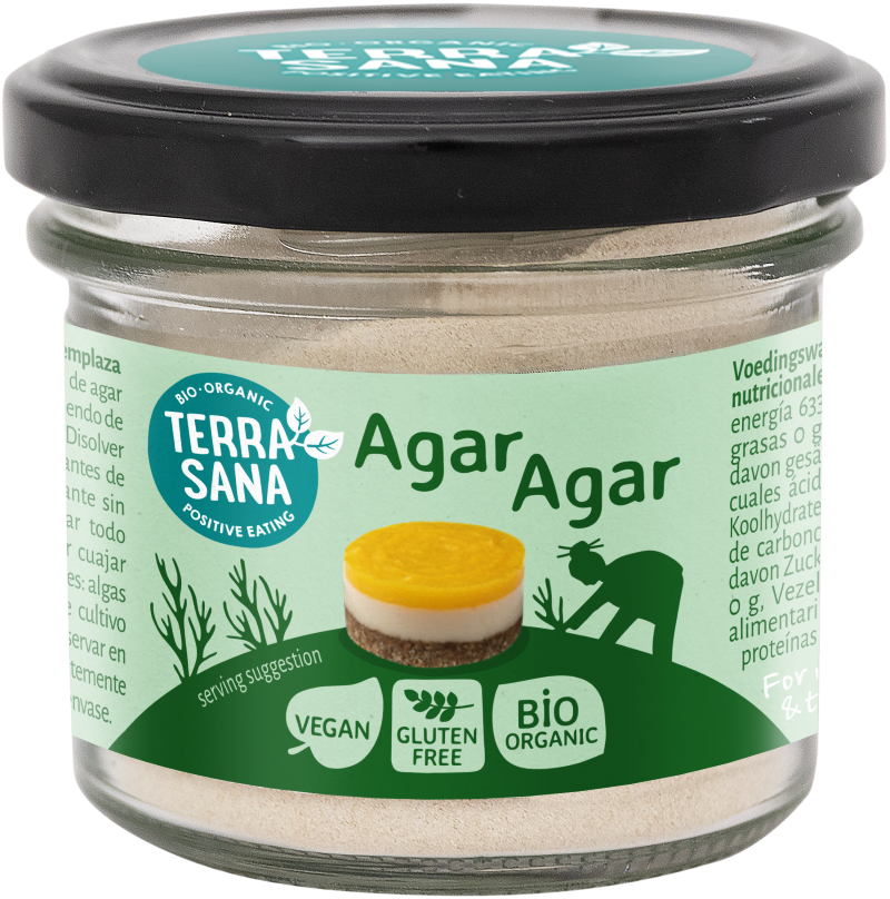 TerraSana Agar agar poeder bio 50 Gram