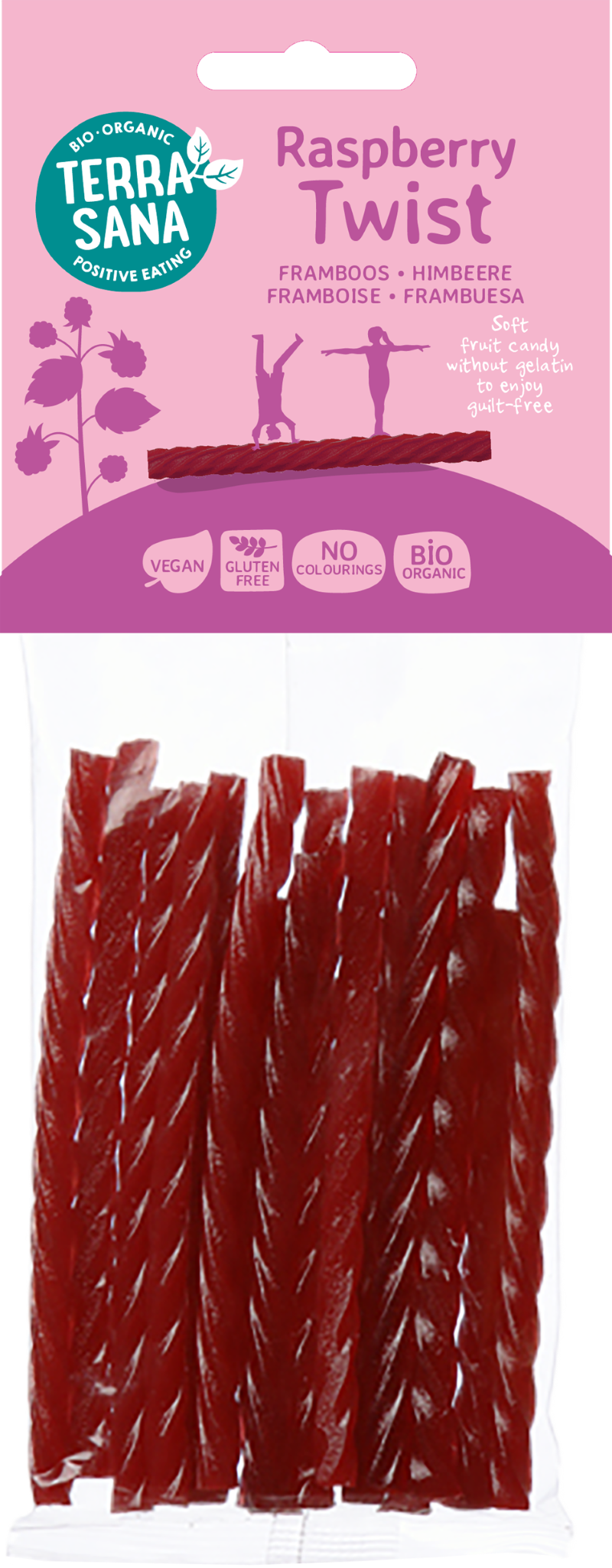 TerraSana Framboos kabels twists bio 75 Gram