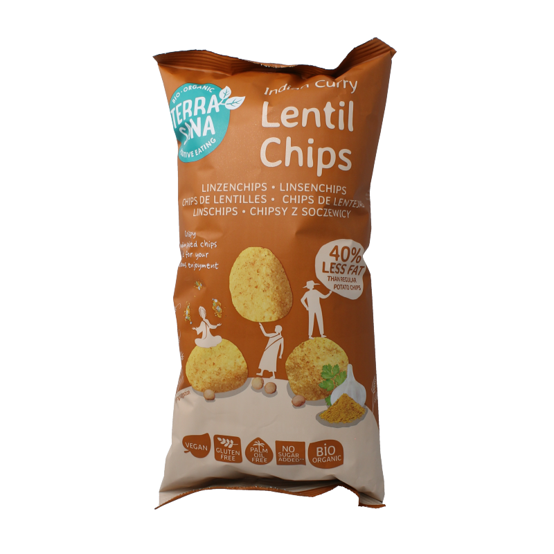 TerraSana Linzenchips Indian curry bio 75 Gram