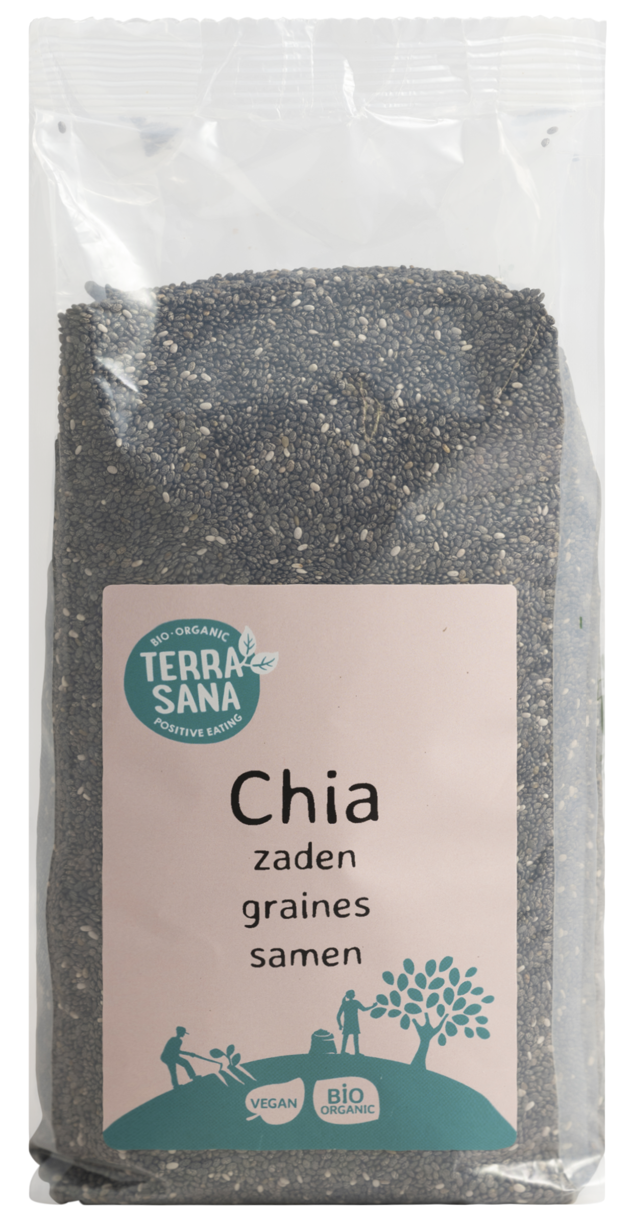 TerraSana RAW Chia zaad zwart bio 600 Gram