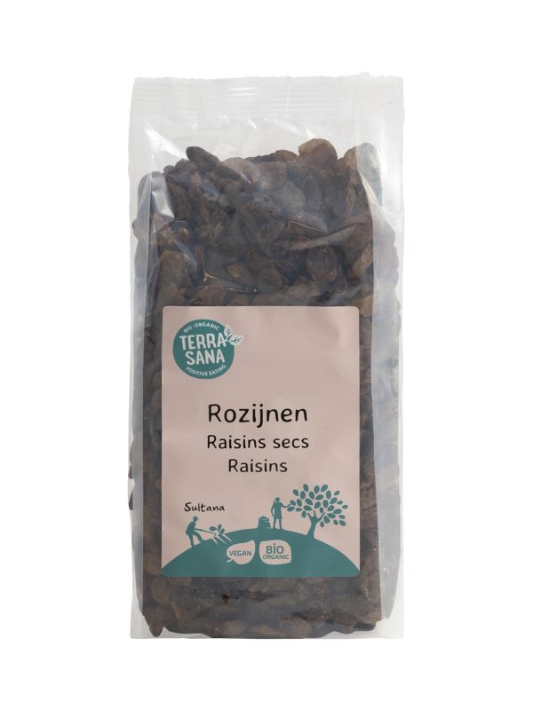 TerraSana RAW rozijnen sultana bio 500 Gram