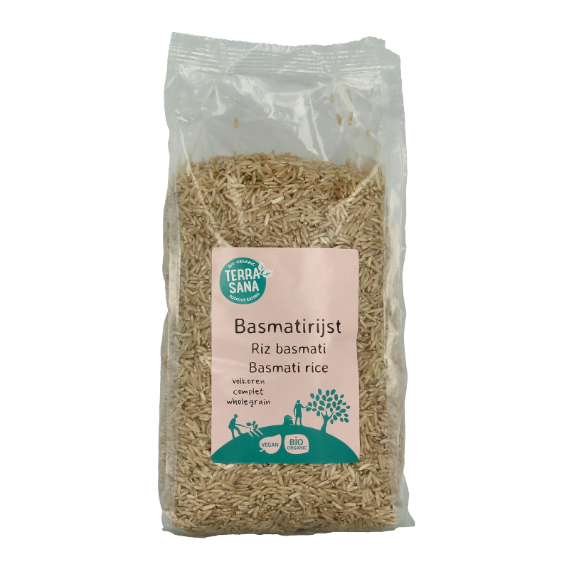 TerraSana Basmati rijst bruin bio 1 Kilogram