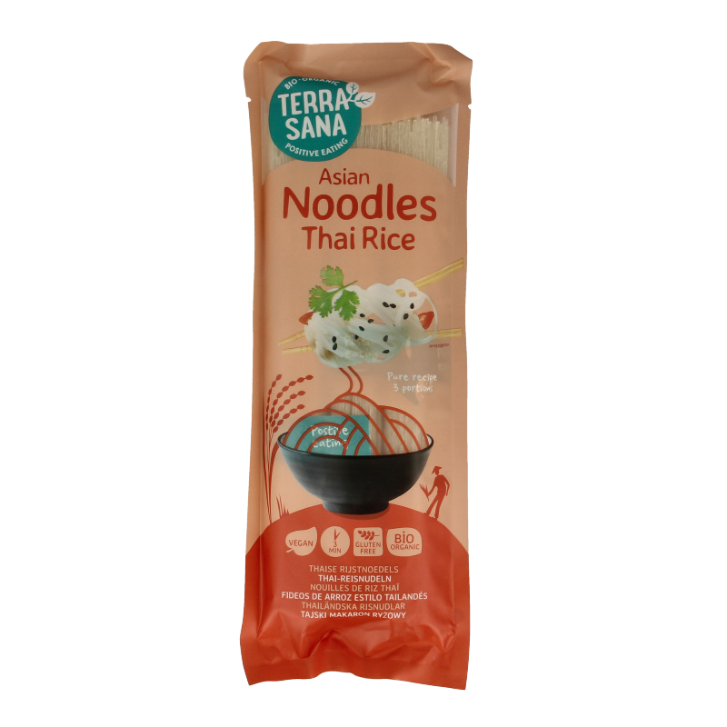 TerraSana Noodles Thaise rijst bio 250 Gram