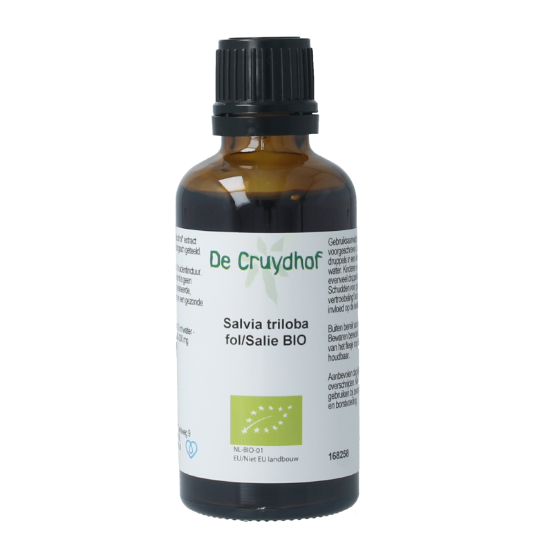 Cruydhof Salvia tribola fol / salie tinctuur bio 50 Milliliter