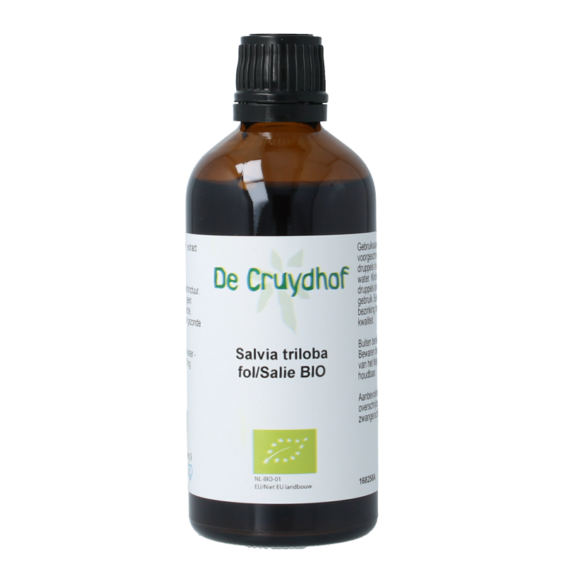 Cruydhof Salvia triloba fol / salie tinctuur bio 100 Milliliter