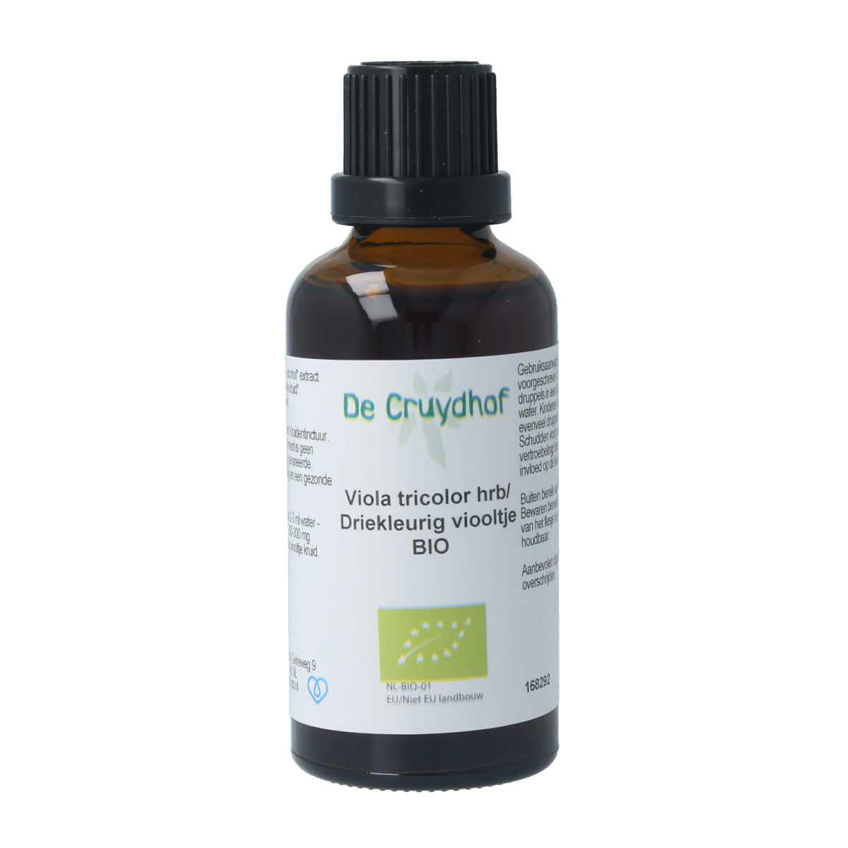 Cruydhof Viola tricolor hrb / driekl viooltje tinctuur bio 50.00 Milliliter