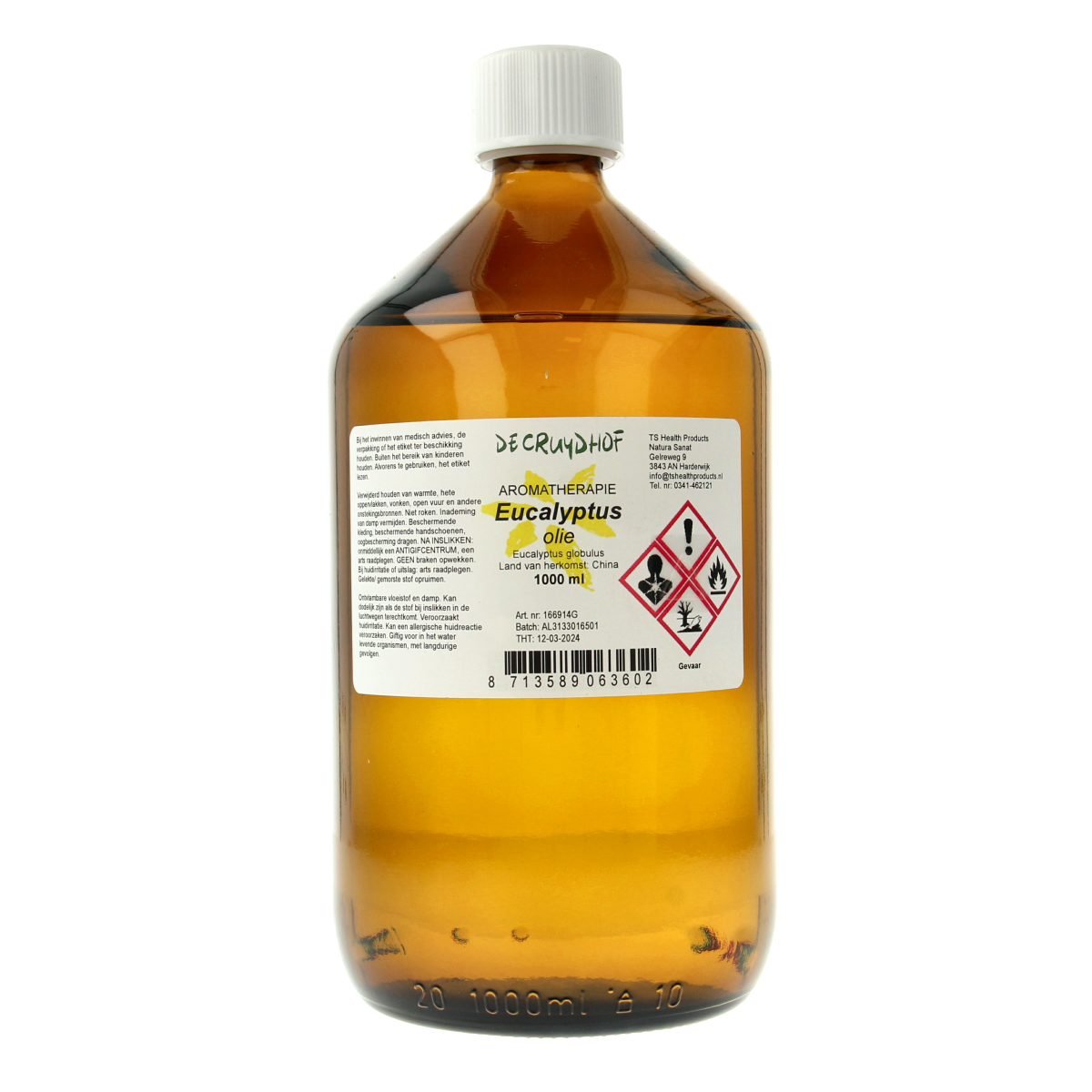 Cruydhof Eucalyptus olie 1.00 Liter