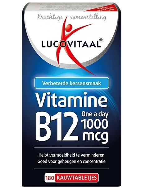 Lucovitaal Vitamine B12 1000mcg 180.00 Kauwtabletten