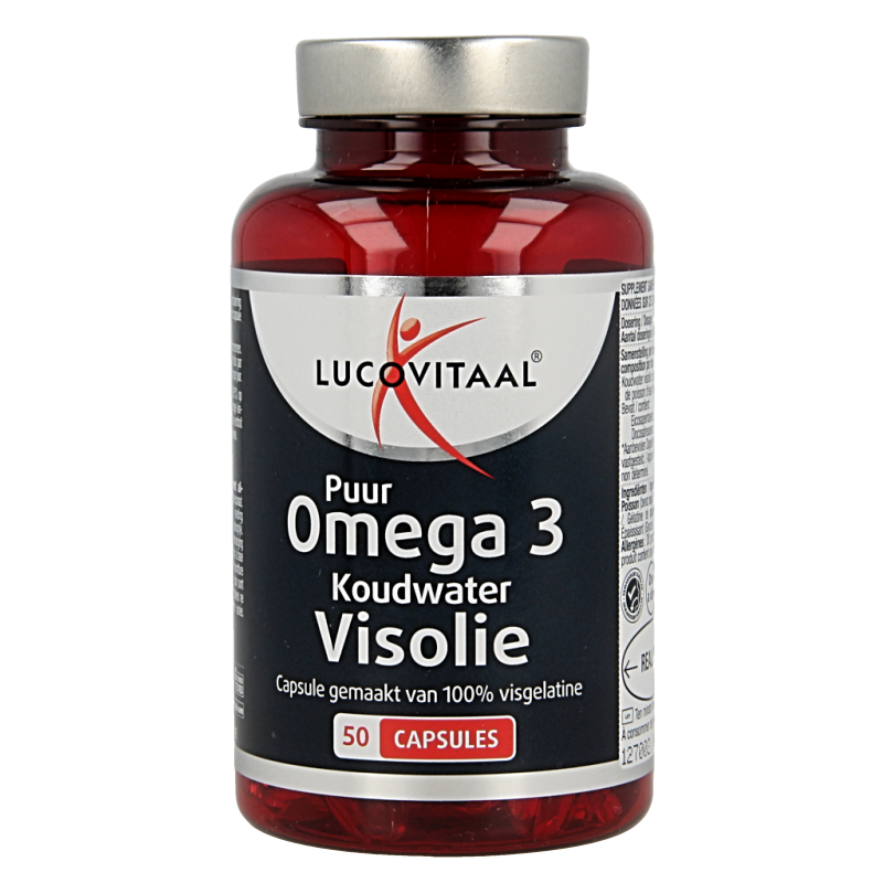 Lucovitaal Koudwater visolie puur omega 3 50 Capsules