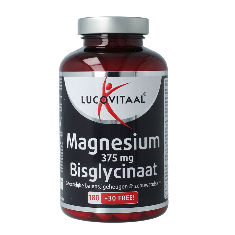 Lucovitaal Magnesium bisglycinaat 375mg 210 Tabletten