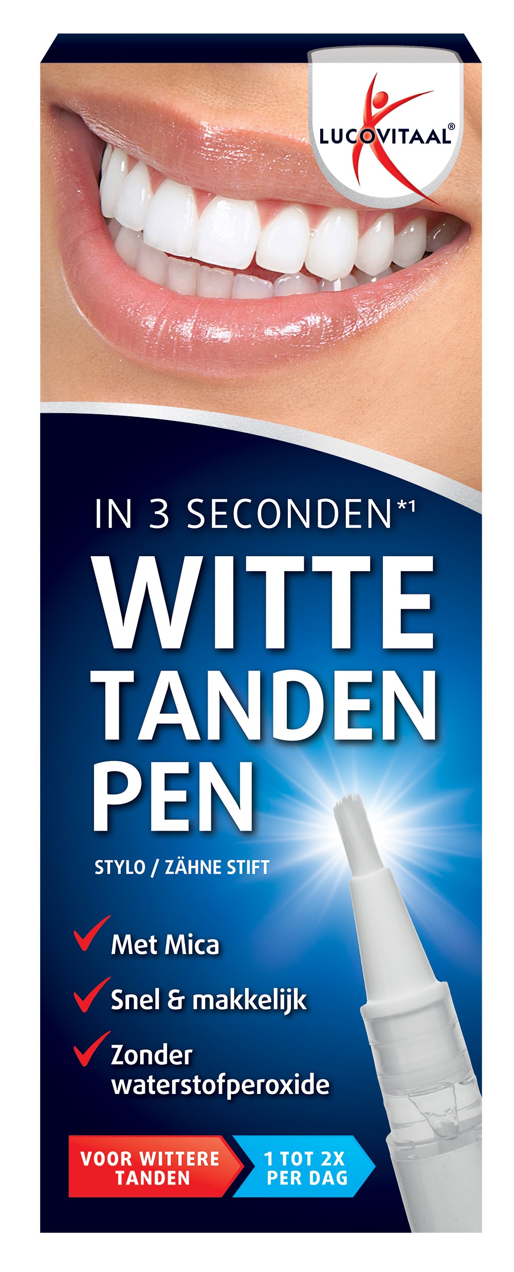 Lucovitaal Witte tanden pen 1 Stuks