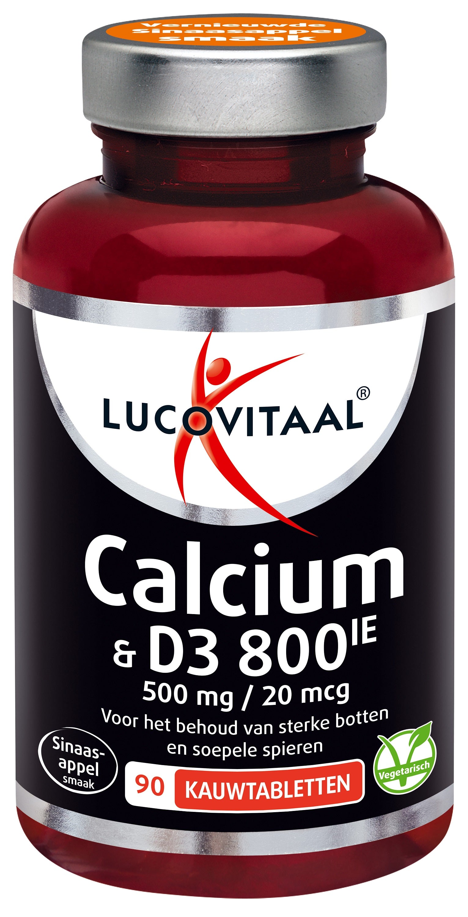Lucovitaal Calcium 500mg + D3 20mcg 90.00 Kauwtabletten