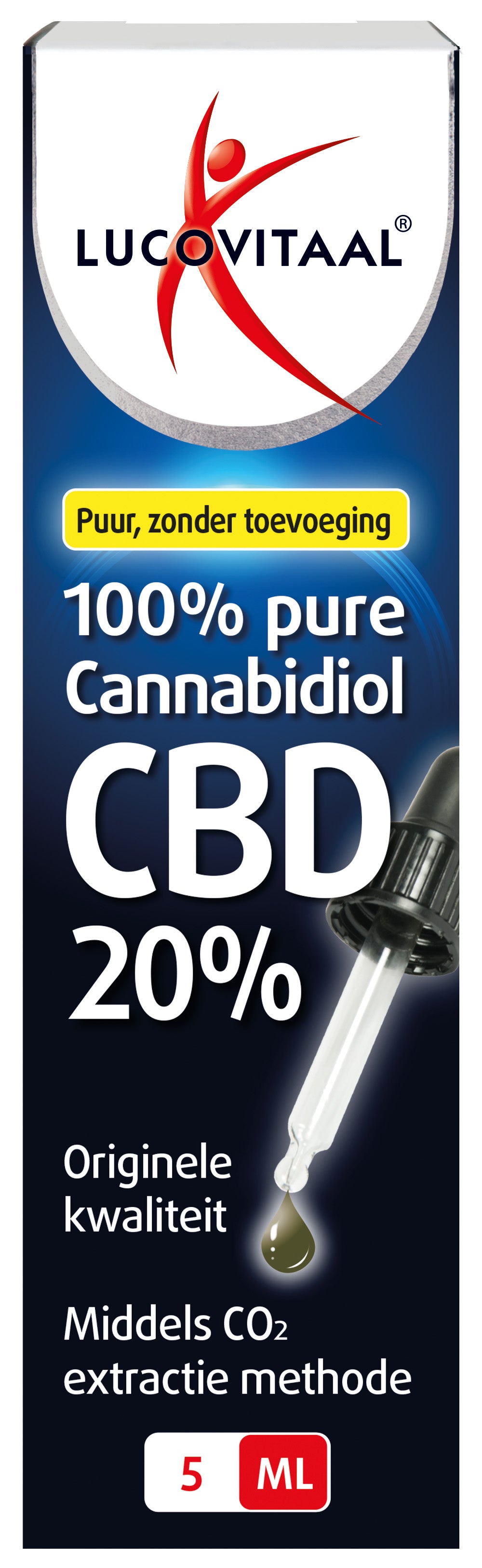 Lucovitaal CBD olie 20% 5.00 Milliliter