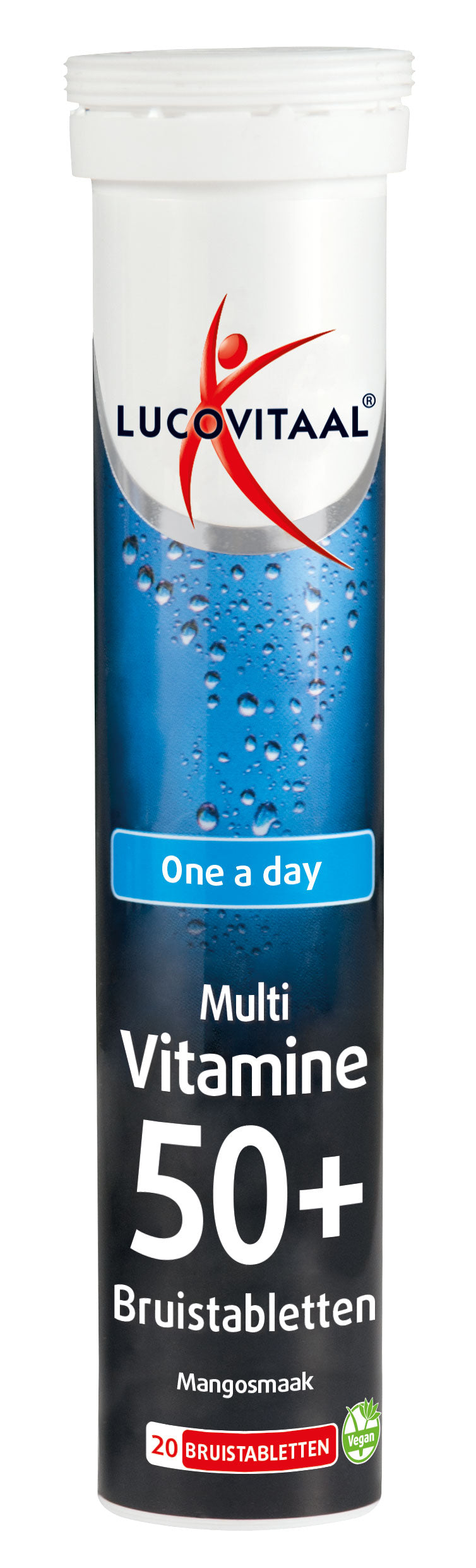 Lucovitaal Multi 50+ mangosmaak 20 Bruistabletten