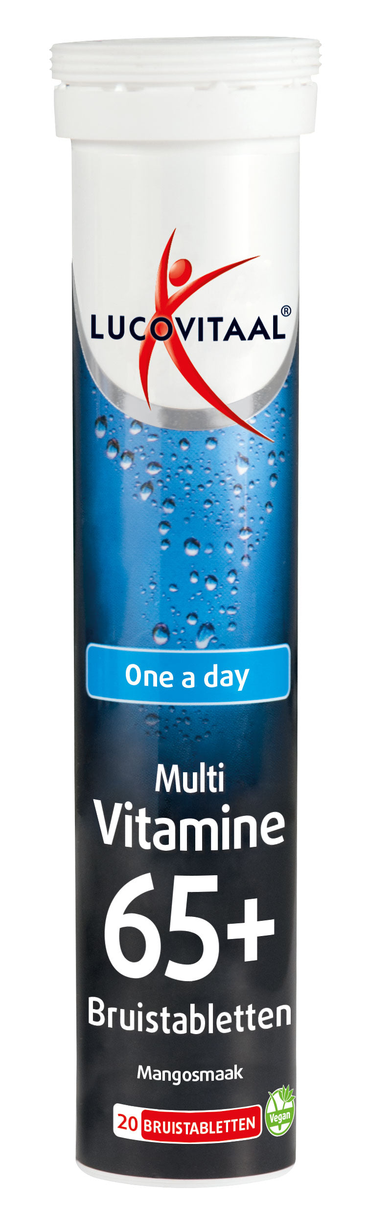 Lucovitaal Multi 65+ mangosmaak 20 Bruistabletten