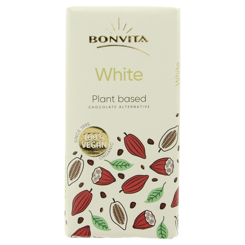 Bonvita Rijstmelk chocolade wit bio 100 Gram