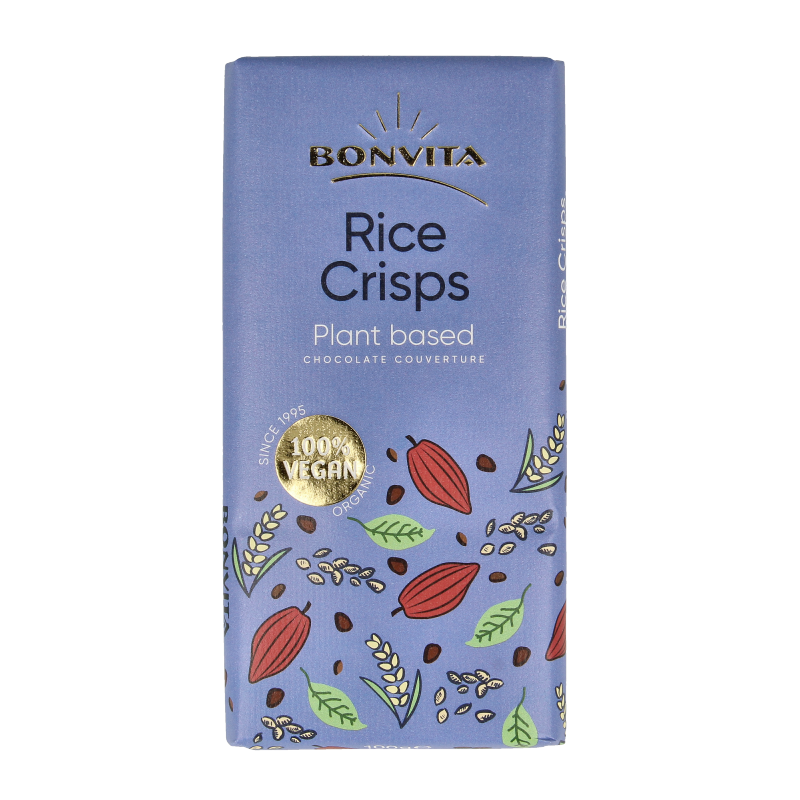 Bonvita Rijstmelk chocolade rice crispy bio 100 Gram