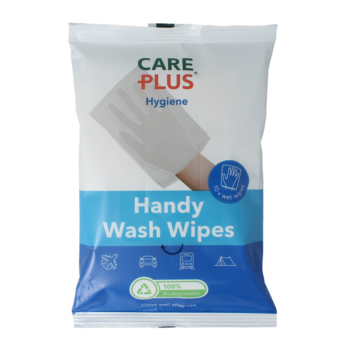Care Plus Hygiene wash wipes 10.00 Stuks