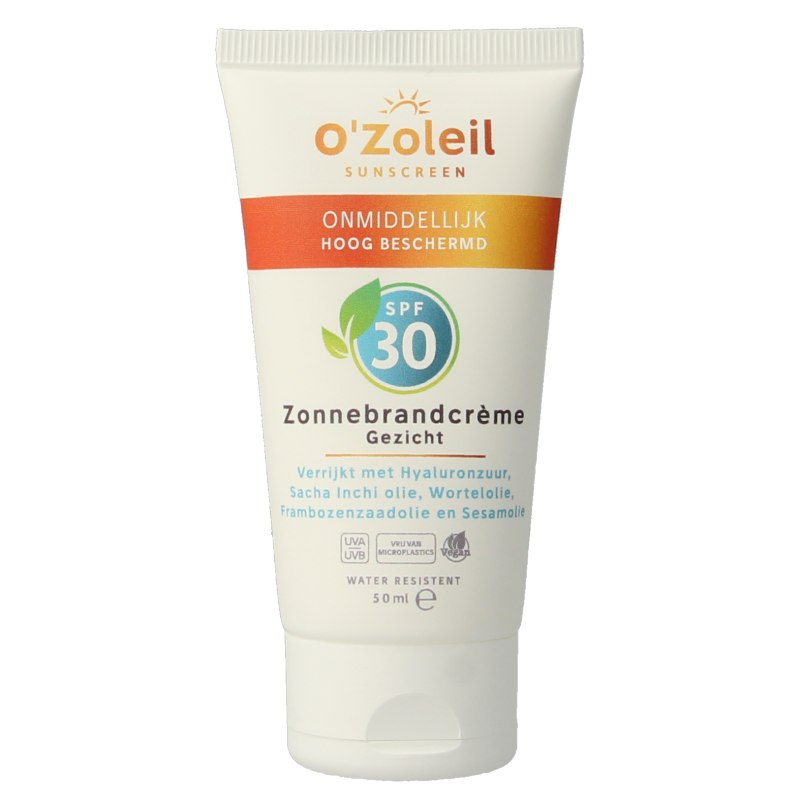 O' Zoleil Zonnebrandcreme gezicht SPF30 50 Milliliter