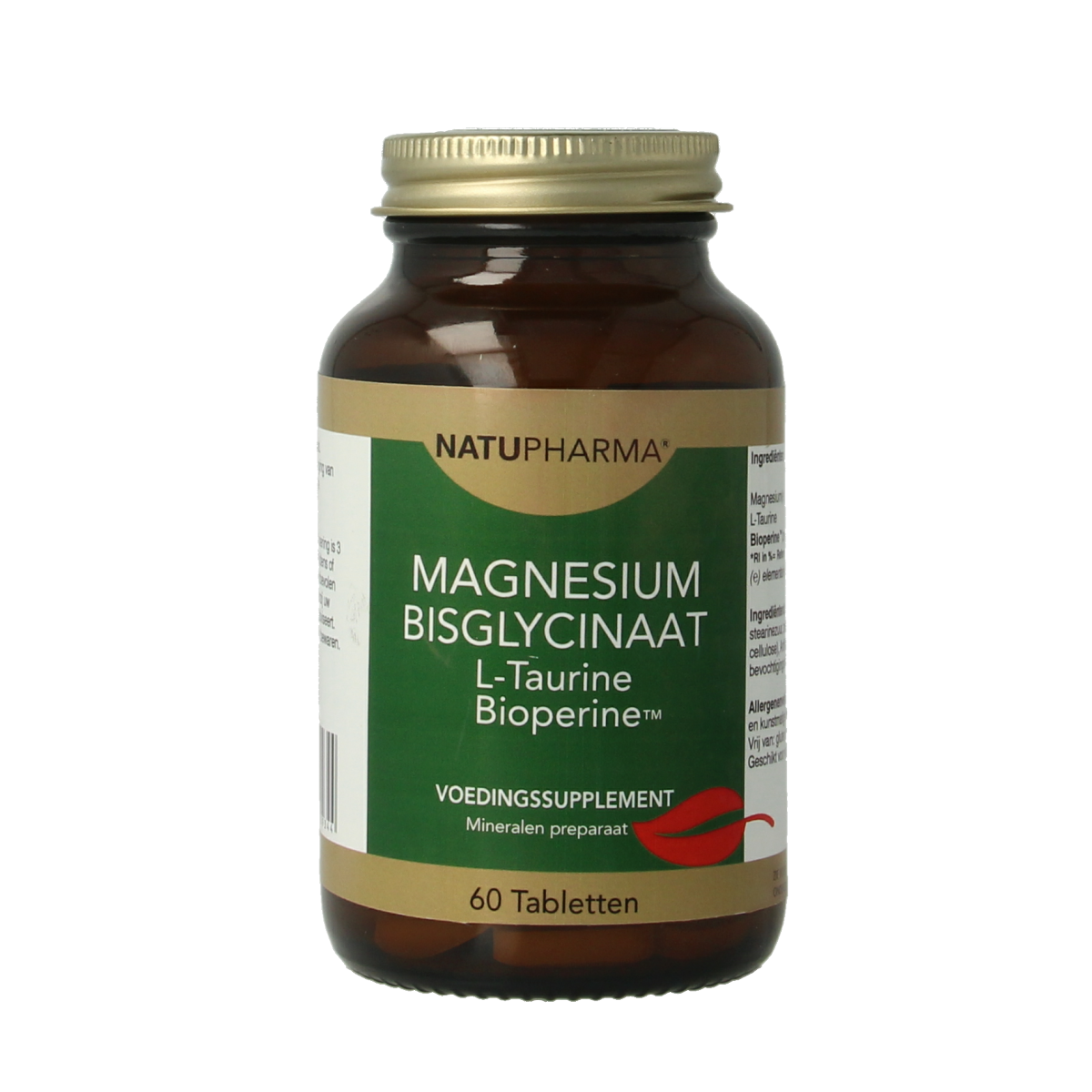 Natupharma Magnesium bisglycinaat 125mg 60.00 Tabletten