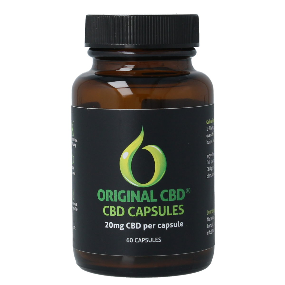 CBD Original CBD olie 20mg 60.00 Capsules