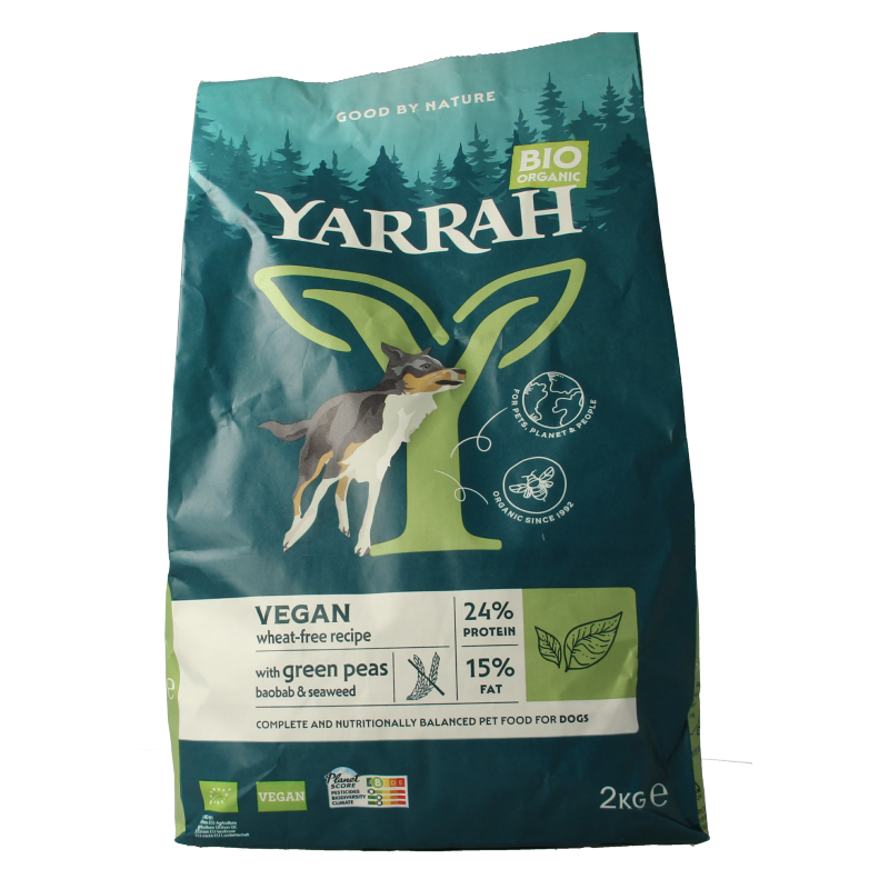 Yarrah Hondenvoer vega wheat-free bio 2000 Gram