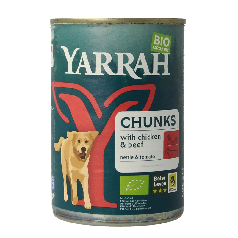 Yarrah Hond brok rund in saus bio 405 Gram