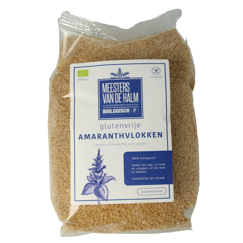 De Halm Amaranthvlokken bio 500 Gram