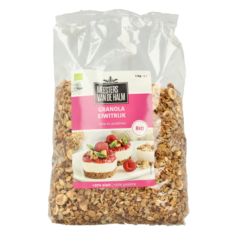 De Halm Granola eiwitrijk bio 1 Kilogram