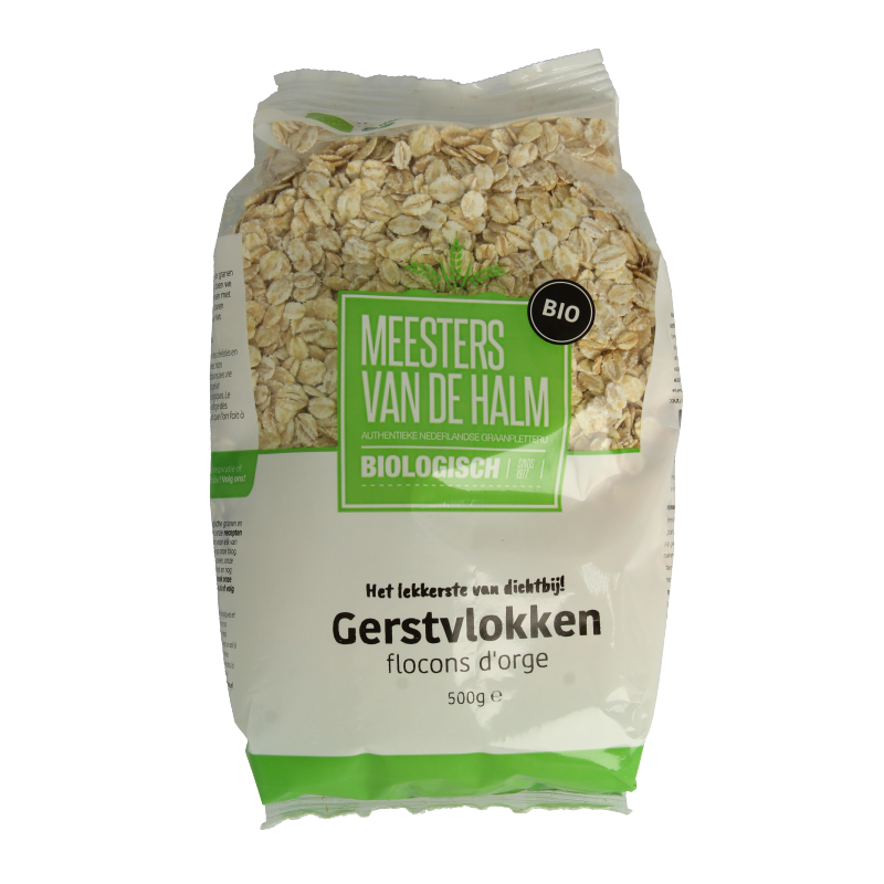 De Halm Gerstvlokken bio 500 Gram